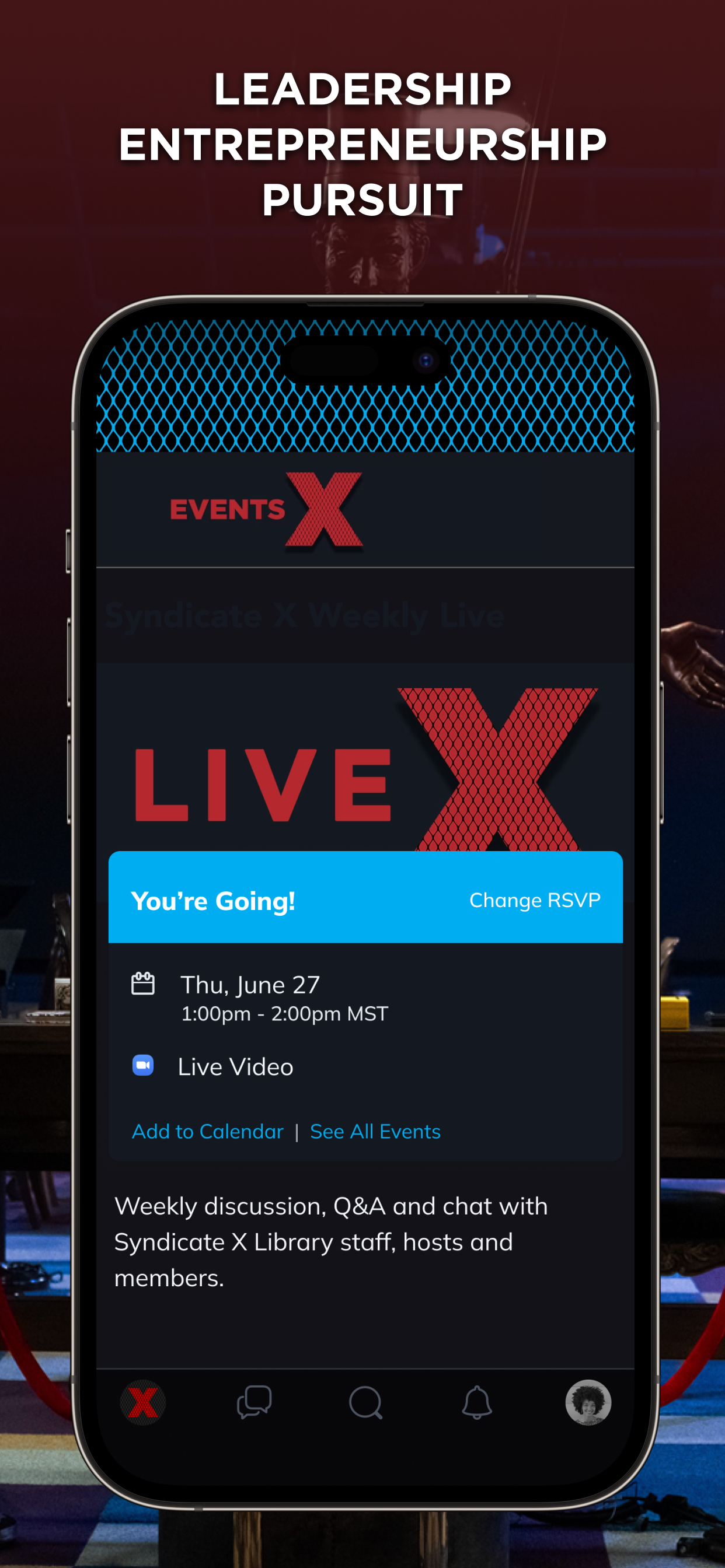 App: Weekly Coaching & Courses.