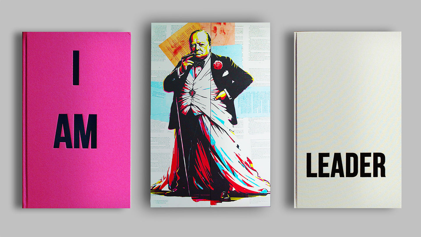 I AM LEADER "Androgyny: Churchill" Limited Art Edition Book Set & Art Prints